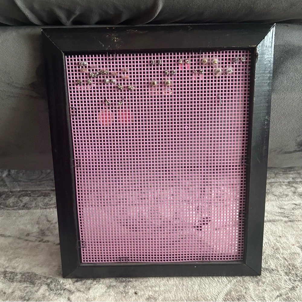 Jewelry Organizer Pink and Black